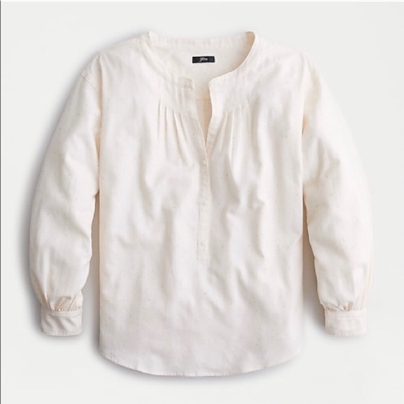 J. Crew Tops - ❤️NWT- Open Collar V-Neck Donegal Top from J. Crew